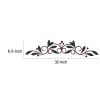 32 Inch Olive Branch Metal Wall Decor, Green And Brown