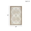 Two-tone Overlapping Geometric Wood Panel Wall Decor