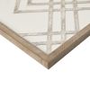 Two-tone Overlapping Geometric Wood Panel Wall Decor