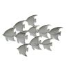 Three Dimensional Hanging Metal Fish Wall Art Decor, Multicolor