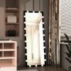 Hollywood Full Length Mirror with Lights Full Body Vanity Mirror with 3 Color Modes Lighted Standing Floor Mirror for Dressing Room Bedroom Wall Mount