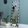 Hollywood Full Length Mirror with Lights Full Body Vanity Mirror with 3 Color Modes Lighted Standing Floor Mirror for Dressing Room Bedroom Wall Mount