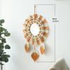 1pc, Bohemian Hand-Woven Dream Catcher with Mirror - Wall Art, Home Decor, Birthday Gift, Festival Decor