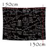 Black Mathematical Formula Wall Hanging Backdrop Tapestry Living Room Decor Tapestry Bedside Decor Backdrop Wall Art Tapestry,59x51 inch