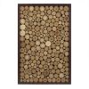 Natural Wood Slice Mosaic Wall Decor