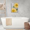 Sunflower Wall Art Bathroom Decor Flower Canvas Wall Art Sunflower Pictures Wall Decor Floral Prints Painting Framed Artwork for Bedroom Living Room H