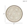 Round Two-tone Medallion Wall Decor