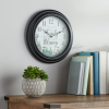 Mainstays 12" Inspiration Analog Wall Clock "The Love of a Family Is Life's Greatest Blessing", Blk