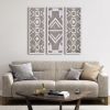 Two-tone Geometric 3-piece Wood Wall Decor Set