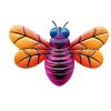 1pc/4pcs, Metal Colorful Bee Wall Decor, Bee Metal Wall Decor, Bee Metal Wall Art, Wall Decor, Metal Home Decor Wall Sculpture, Outside Decor, Outdoor