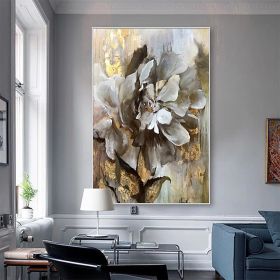 Handmade Flower Oil Painting On Canvas Wall Art Decoration Modern Abstract PictureLiving Room Hallway Bedroom Luxurious Decorative Painting (Style: 1, Size: 60x90cm)