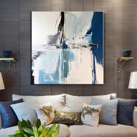 Hand Painted Oil Paintings Handmade Modern Abstract Oil Paintings On Canvas Wall Art Decorative Picture Living Room Hallway Bedroom Luxurious Decorati (Style: 1, Size: 80x80cm)