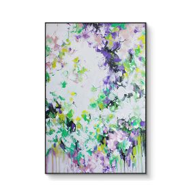 100% Unique Abstract Wall Art Hand Painted Personality Painting Beautiful On Canvas Modern Flower Pictures Home Decoration (Size: 70x140cm)