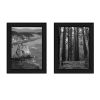 "Strength Collection" 2-Piece Vignette By Trendy Decor4U, Printed Wall Art, Ready To Hang Framed Poster, Black Frame