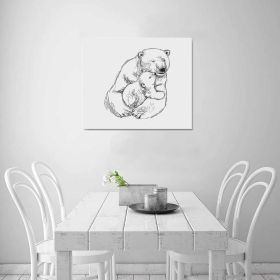 Decorative Decorative Wall Art - Mama Bear Frame Canvas Print (Size: One Size)