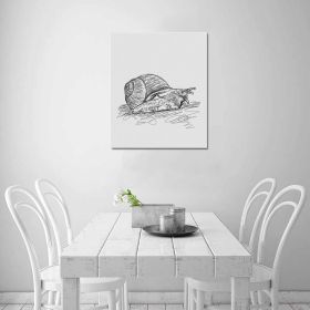 Decorative Decorative Wall Art - Snail Frame Canvas Print (Size: One Size)